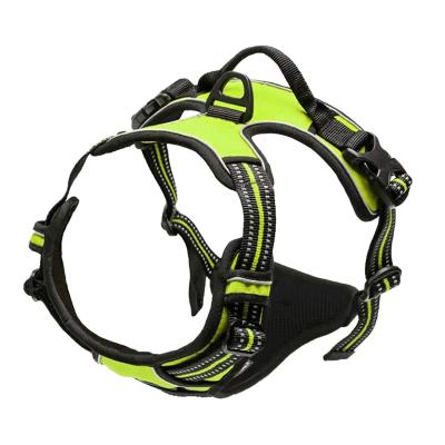 China Personalized Outdoor Latest designer  No pull waterproof reflective  pull dog pet harness adjustable control vest dogs  friendly dog harness for sale