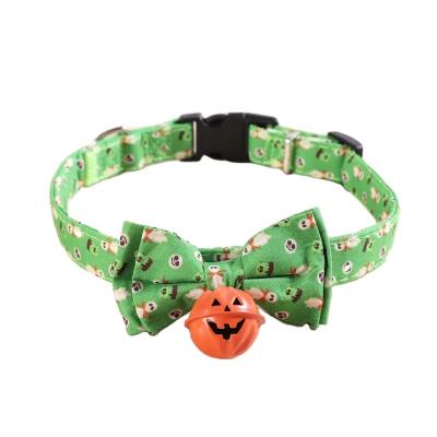 China Stocked Wholesale Cute Soft Velvet Bowknot Belt Dual Bow Tie with Bell Cat Collar for Cats Small Dog Pets for sale