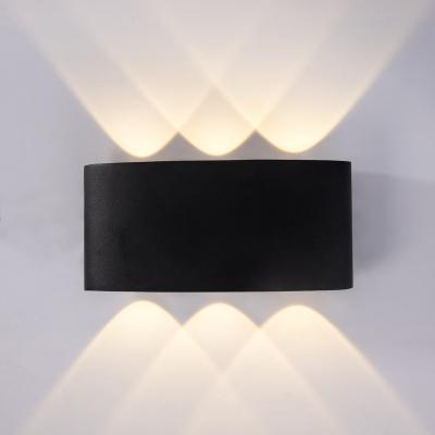 China Industrial Modern Outdoor IP54 LED Black/White/Silver Wall Ceiling Lamp Through Aluminum Wall Light 6W LED Wall Light For Path/Shop for sale