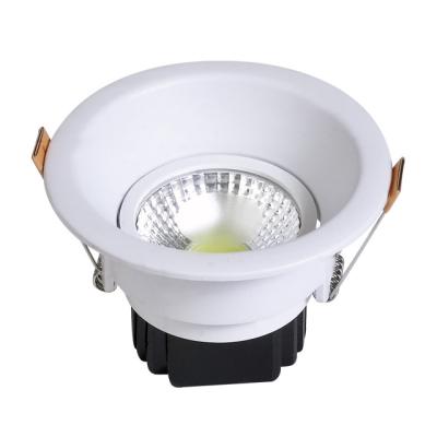 China Modern 5W 8W LED Recessed Downlight COB Ceiling Spot Warm White Cool White Plastic Aluminum Round Light for sale