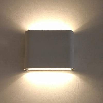 China Modern Wall Light In Exterior Waterproof Aluminum Decorative Fixtures Through Square Simple Living Room for sale