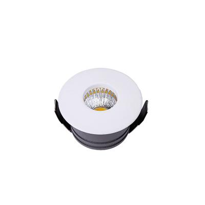 China Modern How Bright 3W Indoor Round Aluminum Spot Lighting Led Ceiling Recessed Downlight For Living Room Bedroom for sale