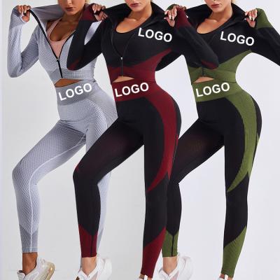 China High Quality Breathable Sport Clothes Women Fitness 3 Pieces Yoga Set Sportswear Shape Comfortable Breathable Women Sport Wear for sale