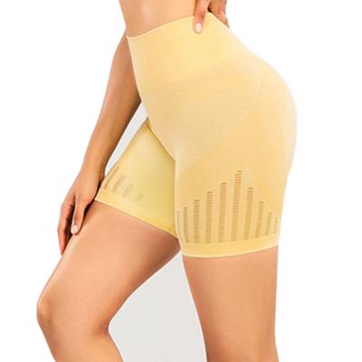 China High Waist Yoga Shorts Breathable Popular Fitness Sports Seamless Yoga Shorts For Women for sale