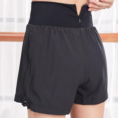 China Women Workout Breathable Yoga Clothing Short Pants Loose Dance Fitness Running Shorts With Pockets Gym Sports Shorts for sale