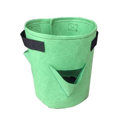 China Plant Growth Poly Grow Bag Plant Bags Pot Growing PE To Grow Bag With Handles for sale