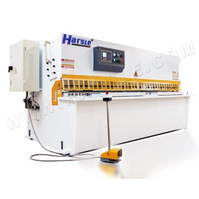 China plate steel hydraulic shearing machine,10x2500mm NC steel pendulum cutting machine for sale