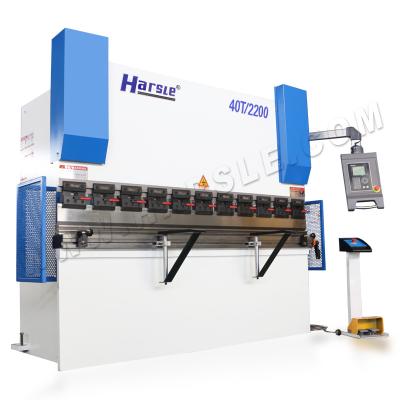 China WC67K-40T/2200 table stainless steel bending press brake, 2200mm NC press brake manufacturer for sale