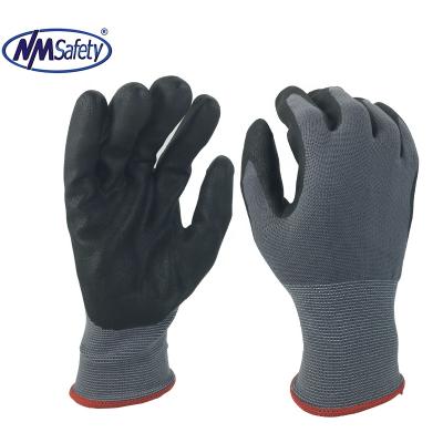 China Industrial Safety Work Assembly NMSAFETY Oil Gas Heavy Duty CE Certified Nitrile Gloves for sale