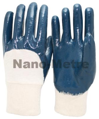 China NMSAFETY Heavy Duty Blue Nitrile Light Duty Industrial Gloves For Oil Resistant Work Glove for sale