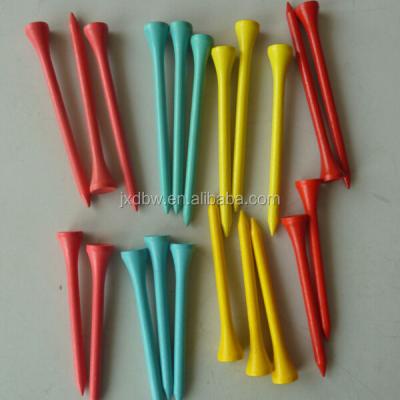 China Color Matching Wooden Golf Tees Assorted Colors Bulk Pack Wooden Golf Tees for sale