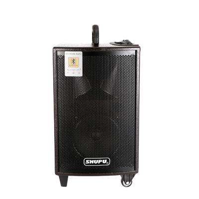 China Equipment Wireless Sound Amplifiers Portable Trolley Speaker With Replaceable Battery for sale