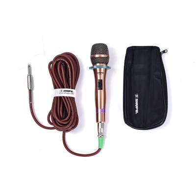 China Microphone Factory Supplier New Brand Lightweight Condenser Professional Gold Cable Microphone for sale