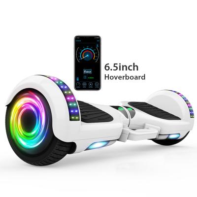 China Best Popular Gift For Kids Fashionable Design 2 Wheel Electric Hoverboard 6.5 Inch Self Balance Scooter With Cool LED Light 6.5inch for sale