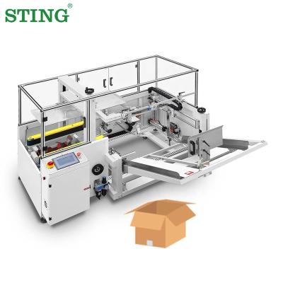 China Full Automatic Food Flap Folding Large Case Box Bottom Carton Forming Sealer Erector Machine for sale