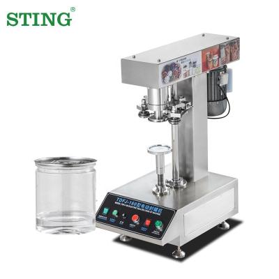 China Semi Automatic Food Manual Round Tin Can Cap Seaming Sealer Plastic Aluminum Sealing Machine Food for Cans for sale