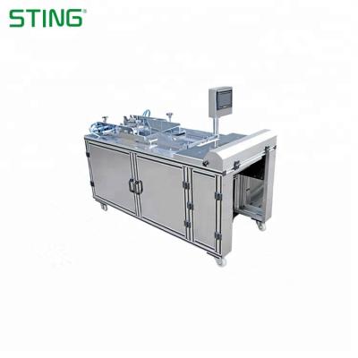 China Chemical Modern Semi Automatic Style Cellophane Coffee Box Above Packing Machine for sale