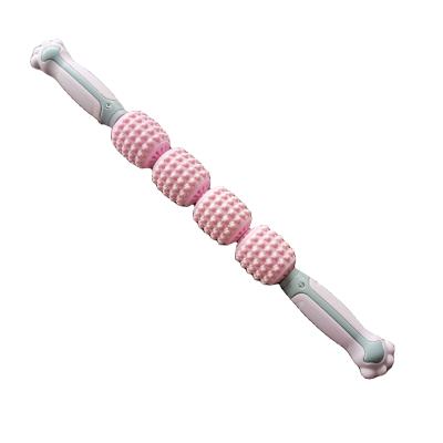 China Popular Straight Shaped Plastic Muscle Handsome Massager Relax On The Back Leg Arm Muscle Massager Roller Stick for sale