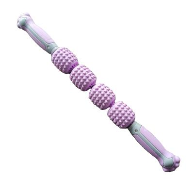 China Top Selling Massage Straight Shaped Plastic Muscle To Relax On The Back Leg Arm Muscle Massage Roller Stick for sale