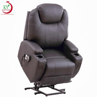 China (Height)JKY Furniture Power Lift Adjustable Recliner Sofa Chair With 8 Point Massage And Heat Function for sale