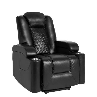 China JKY Electric Lift Recliner Sofa Chair With Dual Motor (Height)Adjustable Weightless Leather Power Furniture And Massage Function For Elderly for sale