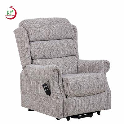 China JKY Adjustable Power Adjustable Power Furniture Electric Lift Salon Chair With Wholesale New Style Leather Recliner With Remote Control for sale