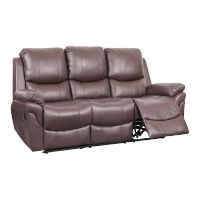 China GEEKSOFA 3Pieces Recliner Leather Adjustable Motion Extended Sofa Sets Lounge Chair Loveseat (Size) Couch For Living Room Bedroom for sale