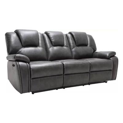 China Other JKY 3 Seater Power Motion Recliner Loveseat Genuine Leather Electric Sofa Set Reclinable With Massage Function For Living Room for sale