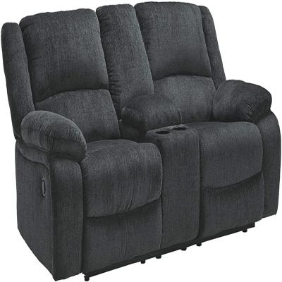 China (Other) JKY Furniture Factory Two Seat Adjustable Recliner Sofa Set With Fabric Or Leather And Reclining Double Manual Loveseat Chair for sale