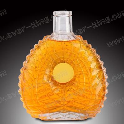 Cina 500 ml Flint Cognac Glass Bottle eccellente vuoto in vendita