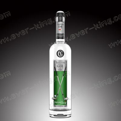 Cina Crystal White Flint Custom Glass Bottle 750 ML for Luxury Liquor and Spirit in vendita