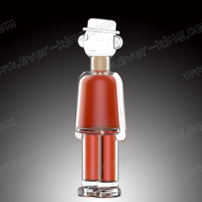 Cina Alto vino del cognac di sprizzo di Flint Glass Bottle For Liquor di forma unica in vendita