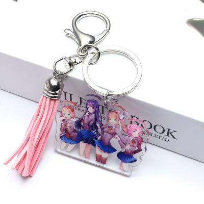 China Decoration Gift Toy 16 Styles Doki Doki Literature Club! Cartoon Acrylic Pendant Badge Anime Scaramouche Accessories Anime Keychain Key Chain for sale