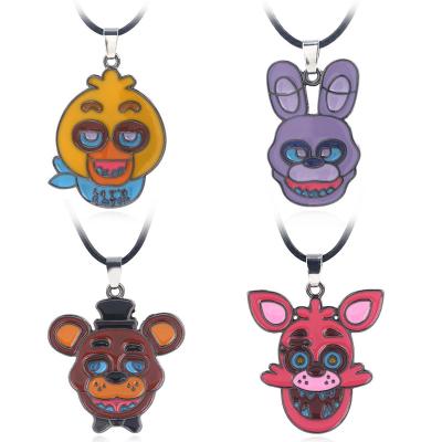 China Five Nights at Freddy's Teddy Bear Rabbit Game Pendant Necklace Jewelry Accessory Amulet for sale