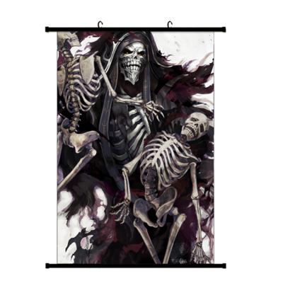 China 60*90CM Environmental Friendly Decorate Hanging Posters All Character Overlord Printing Anime Wall Scroll for sale