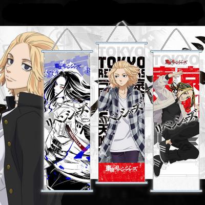 China Other Activities 45 Styles Jujutsu Kaisen Shingeki One Piece No Kyojin Wall Scrolls Avengers of Conan Bungo Stray Dogs Tokyo Anime Wallscroll for sale