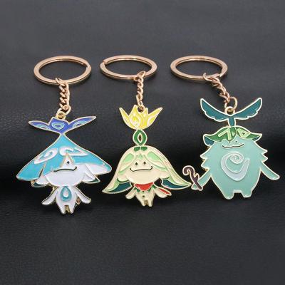 China Metal Game Aranara Grass Elf Sumeru Genshin Impact Metal Pendant Key Chain for sale