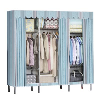 China Adjustable (Height) Welcomed Wholesale Multi Layer Fabric Portable Folding Storage Wardrobe for sale