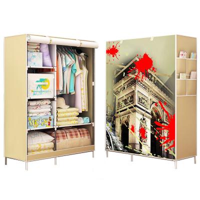 China Wholesale Portable 105cm Adjustable Height Cloth (Model Other) Waterproof Cloth Wardrobe ST105 for sale