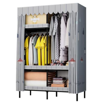 China GW-100 DIY Easy Installation Clothes Cabinet Modern Design Furniture Wardrobe Clothes Storage Organizer for sale