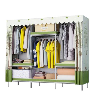 China Hot sale easy installation cheap price DX-192 clothes big size galvanized steel fabric wardrobe linen cabinet by customer desgin for sale