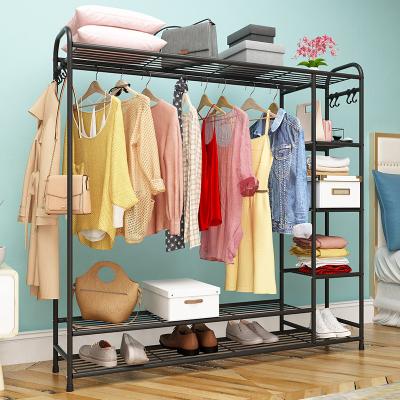 China Smart Garment Storage Wardrobe Coat Rack Foldable Hang Coat Rack for sale