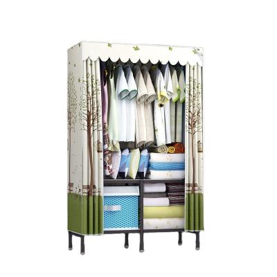 China Easy Installation Cheap Folding Closet Fabric Wardrobe For Bedroom Furniture for sale