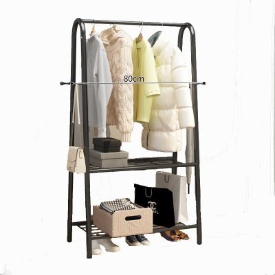 China New Design Cheap Multi Stored Function Clothes Hat Bags And Shoes Storage Rack Metal Steel Frame Clothes Hanging Rack for sale