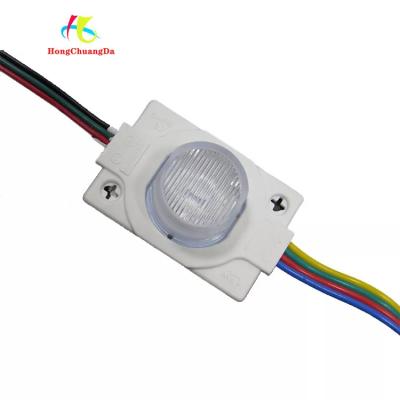 China Einzelnes LED Modul RGB SMD3030 mit Linse 46*30mm 110 Lumen-Tri Farbe zu verkaufen