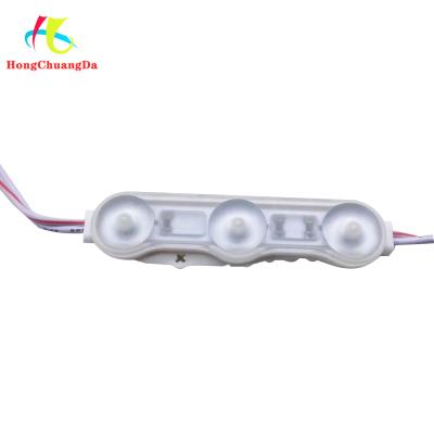 China Módulos de la letra de canal del alto brillo 150LM LED para el tablero 1.5W de la muestra con la lente de la PC del ABS en venta