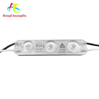 China La inyección 2835 del módulo 2W de la inyección de AC110V LED lente de 3 luces llevó el módulo para la letra de canal en venta