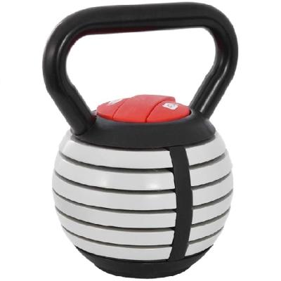 China Wholesale Cheap Home Use 40lb Customized Weight 20lb Home Fitness Adjustable Kettlebell With Plates for sale