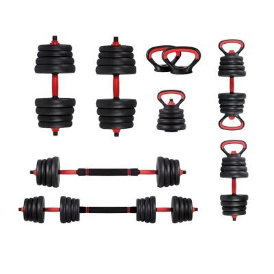 China Rubber Covered Dumbbell Adjustable Full Set Dumbels Dumbell And Barbell Kettlebell Pump Holds 40 Kg Dumbells 40KG Adjustable Dumbbell Set for sale