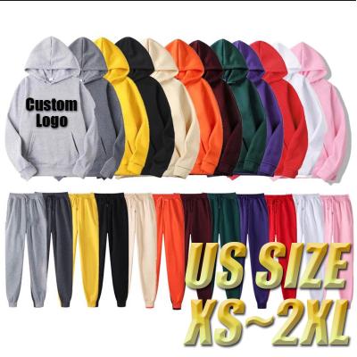 China Customizable Heavyweight Anti-Wrinkle Pullover Wool Hoodies Unisex Set, OEM Oversize Hoodie And Sweatpants Set Men for sale